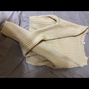 white long sleeve sweater